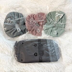 Buffbunny Collection Scrunchies & Game Changer Zip Makeup Bag Bundle